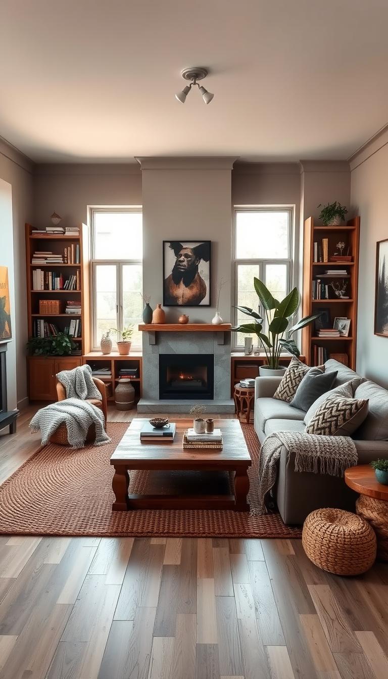 21 Grey and Brown Living Room Ideas