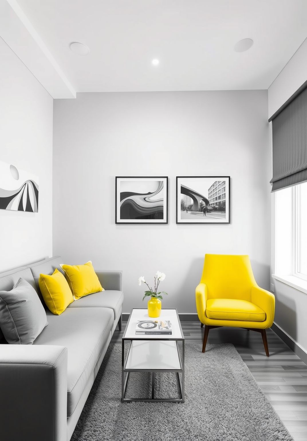 21. Go Monochrome with a Bold Accent