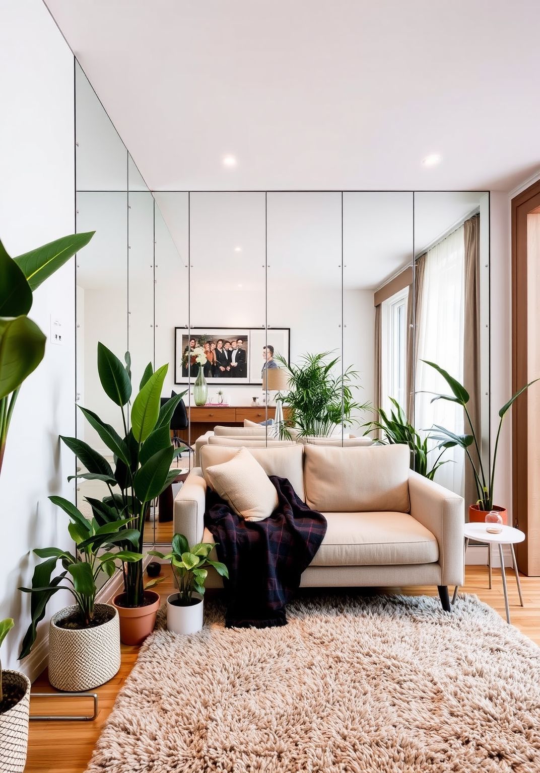 24. Incorporate a Mirrored Wall