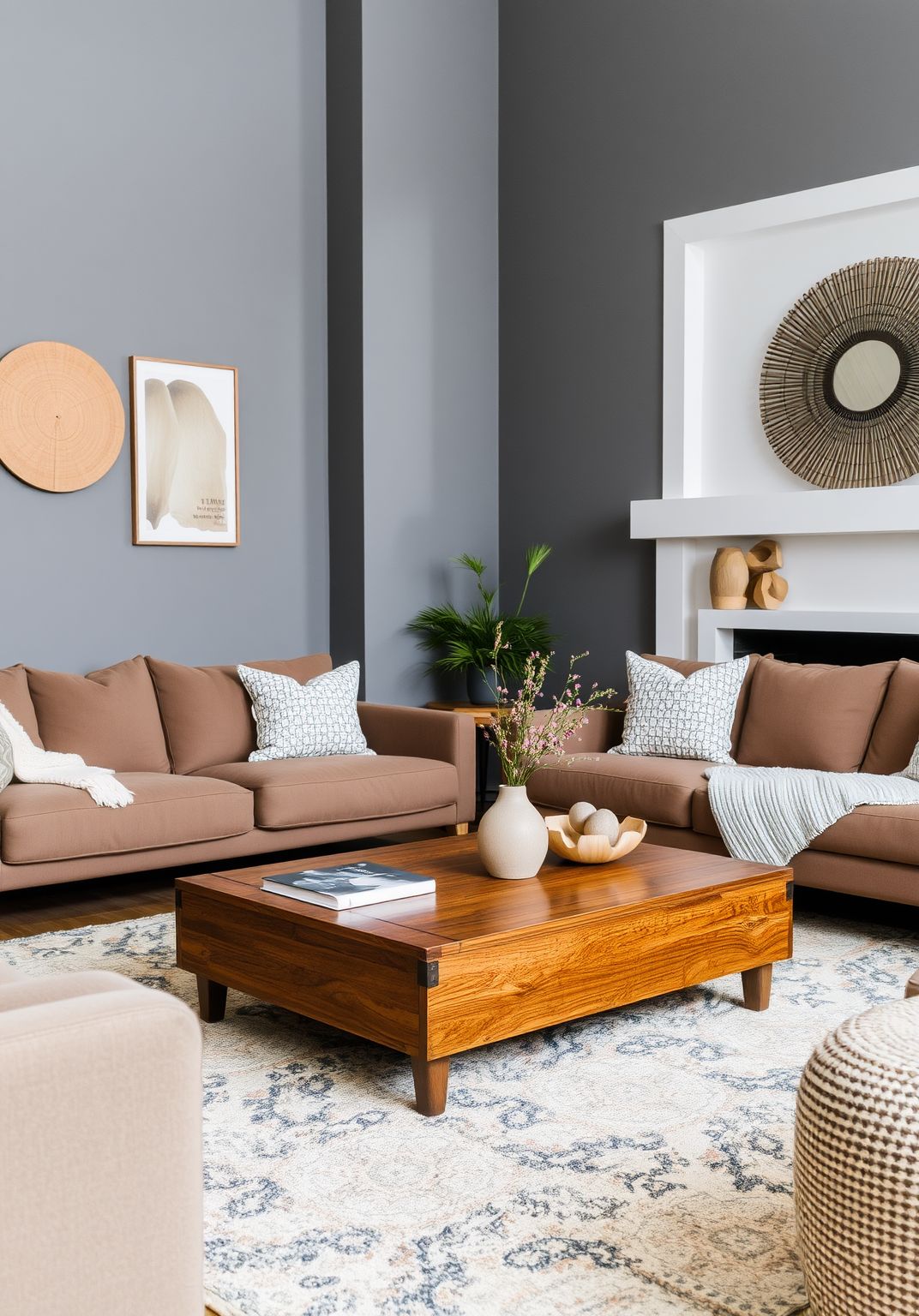 4. Wooden Accents