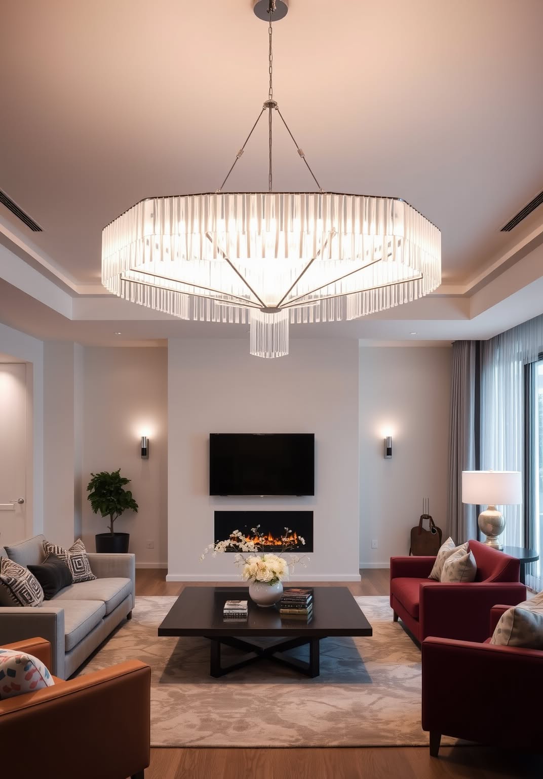 10. Incorporate Statement Lighting for Drama