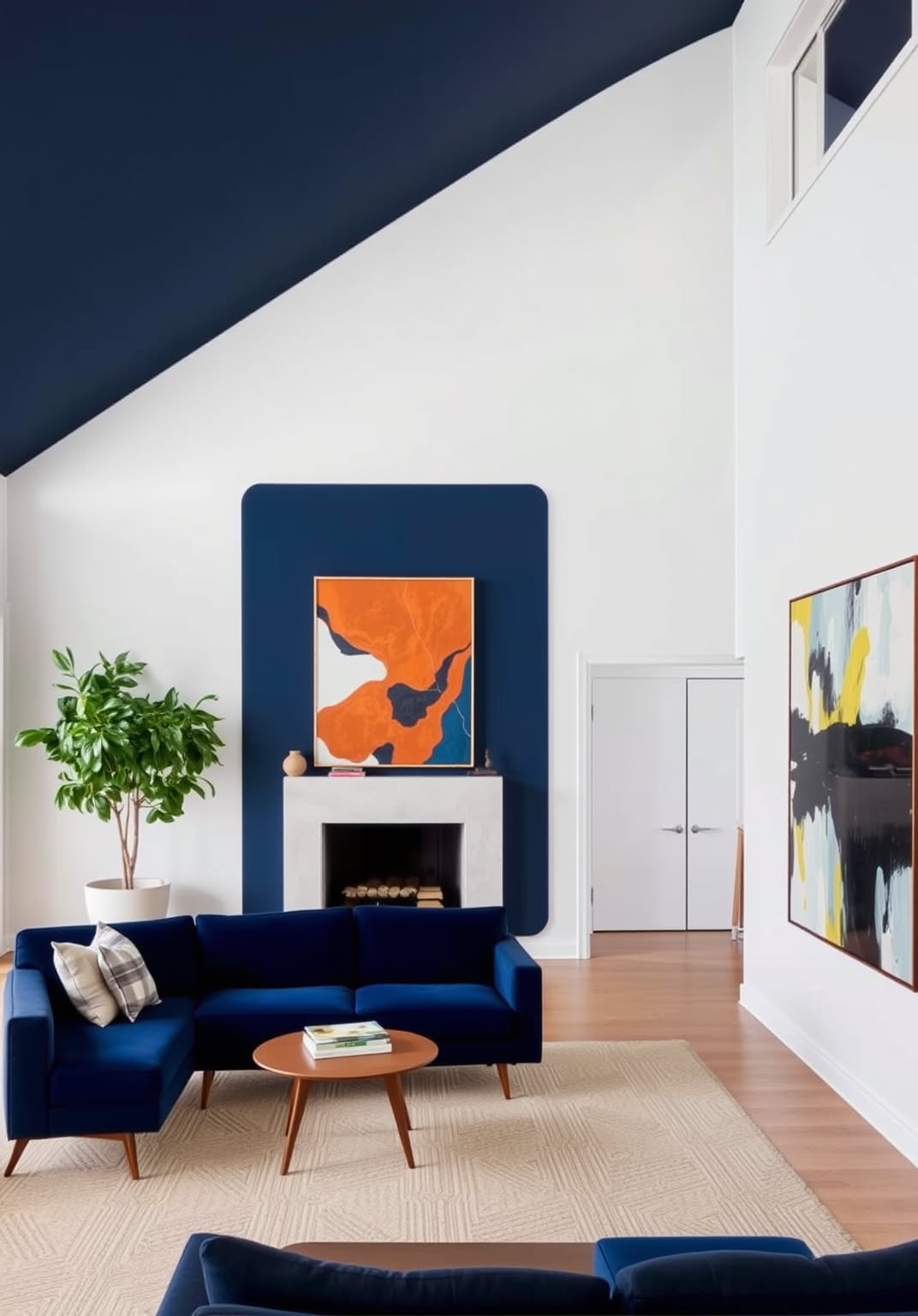 11. Go Bold with a Statement Ceiling