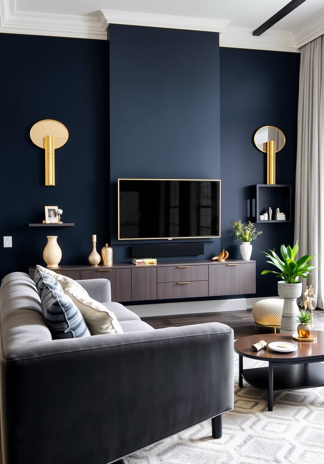 8. Go Bold with a Colored Accent Wall