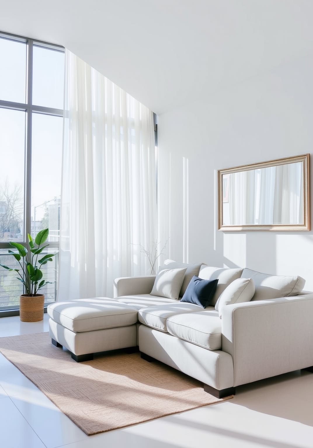 8. Maximize Natural Light with Sheer Curtains