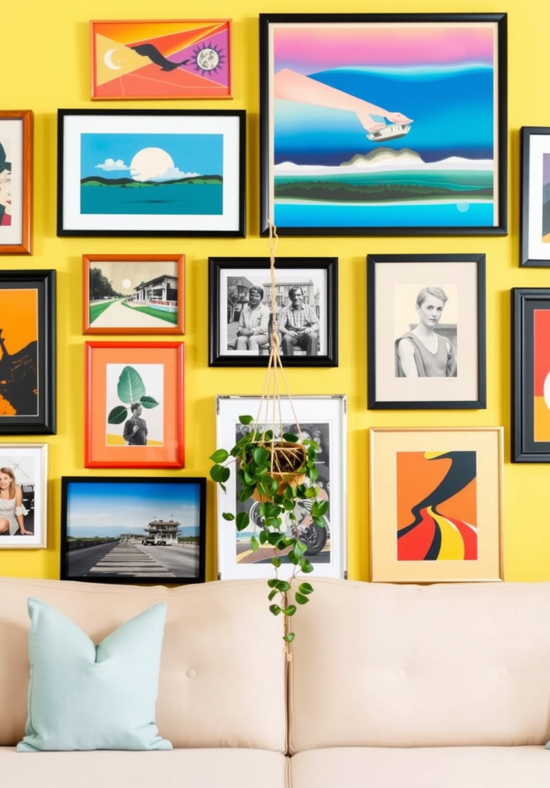 9. Create a Gallery Wall That Tells a Story