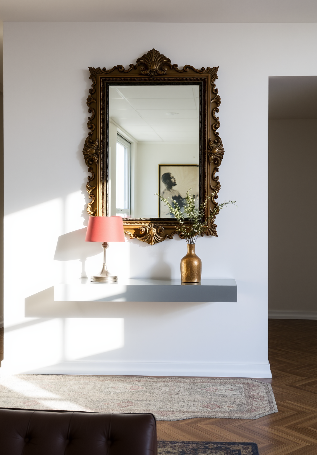16. Use Oversized Mirrors to Amplify Space