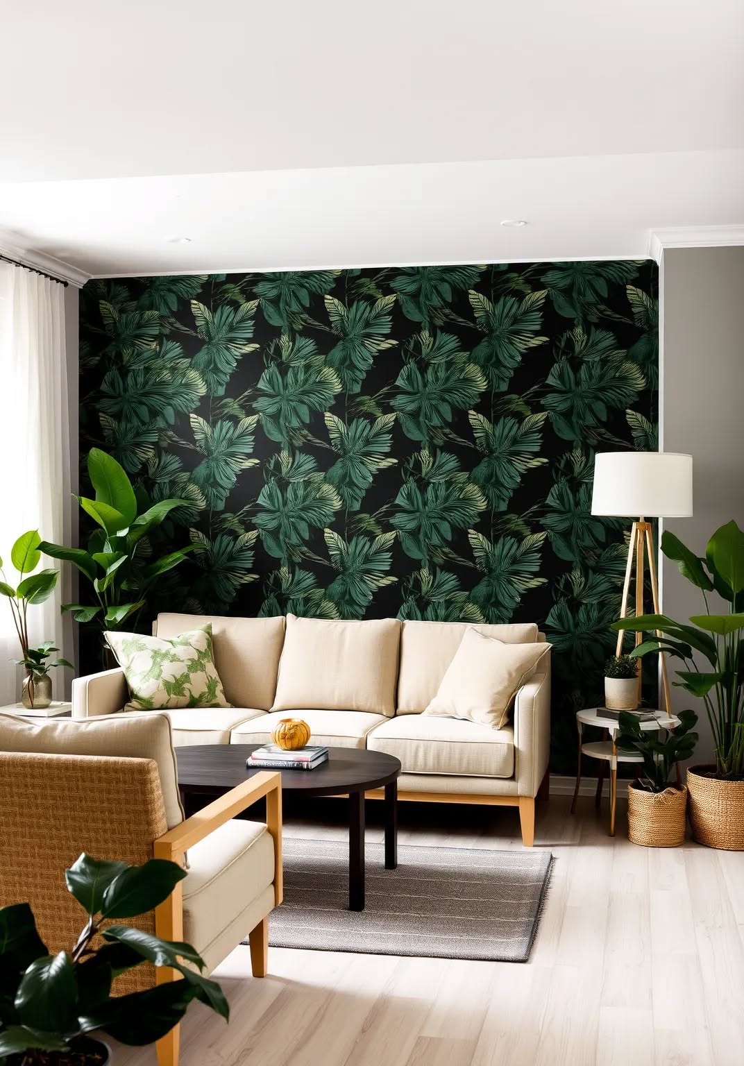 27. Dark Green Botanical Wallpaper