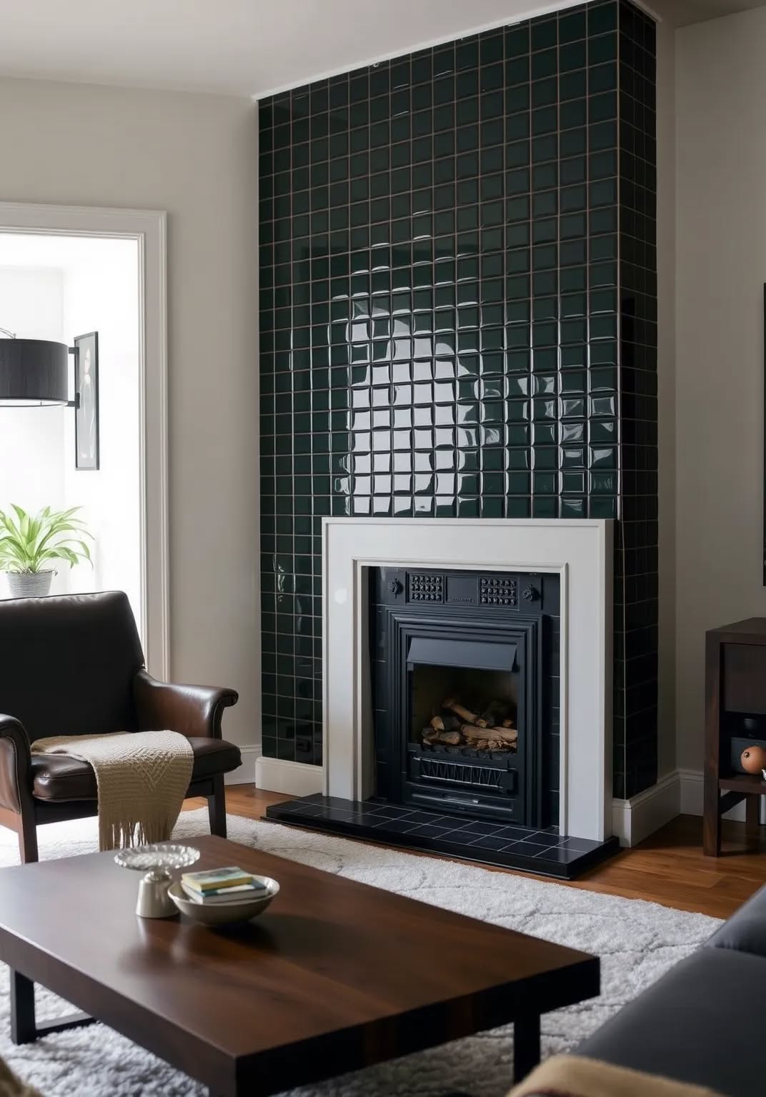 5. Incorporate Green Tiles for a Unique Feature