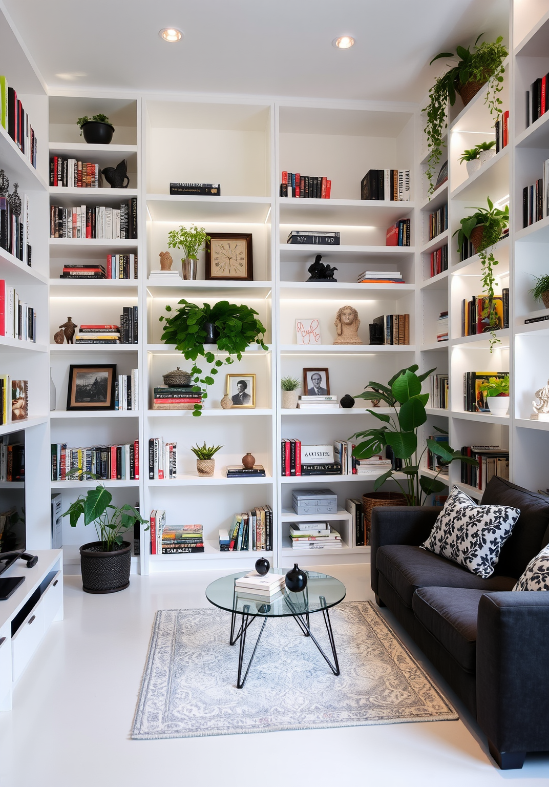 8. Embrace Vertical Space with Tall Shelving
