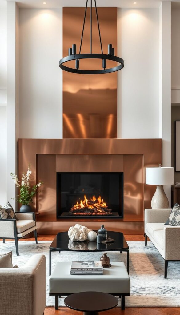 copper fireplace surround copper fireplace surround