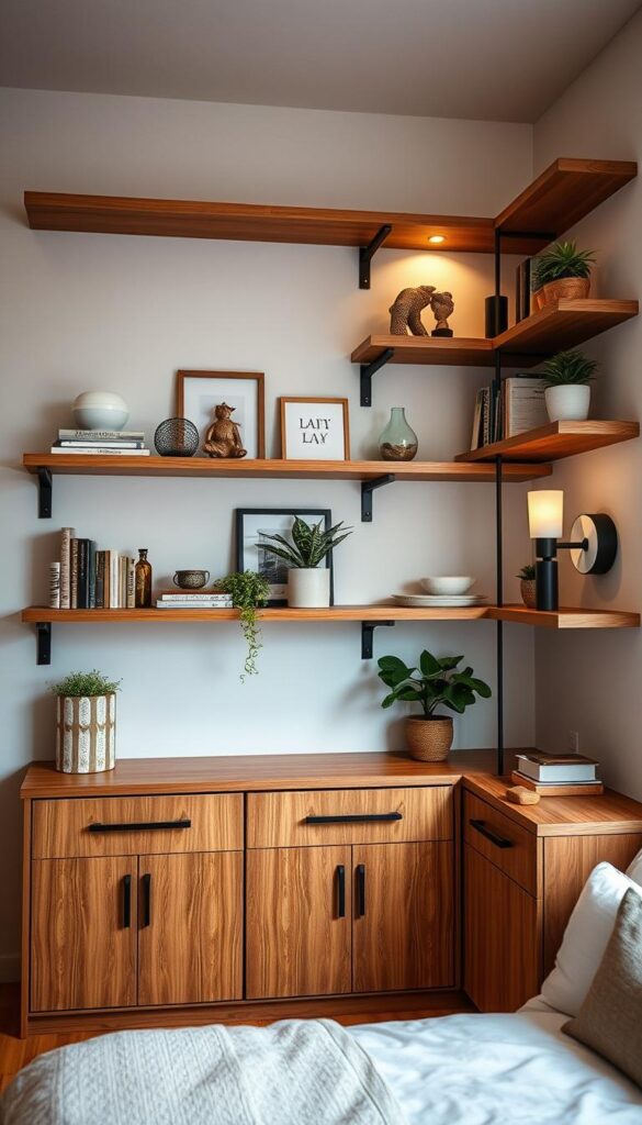creative bedroom shelving creative bedroom shelving