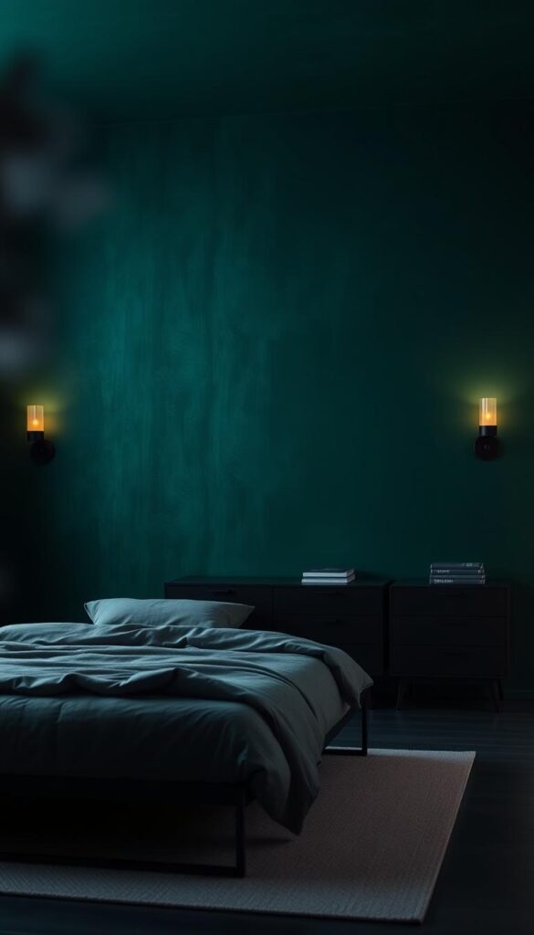 emerald accent wall emerald accent wall
