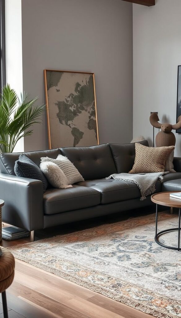 grey leather sofa grey leather sofa