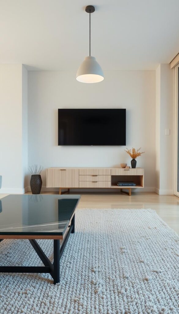 mixing materials in minimalist living room mixing materials in minimalist living room