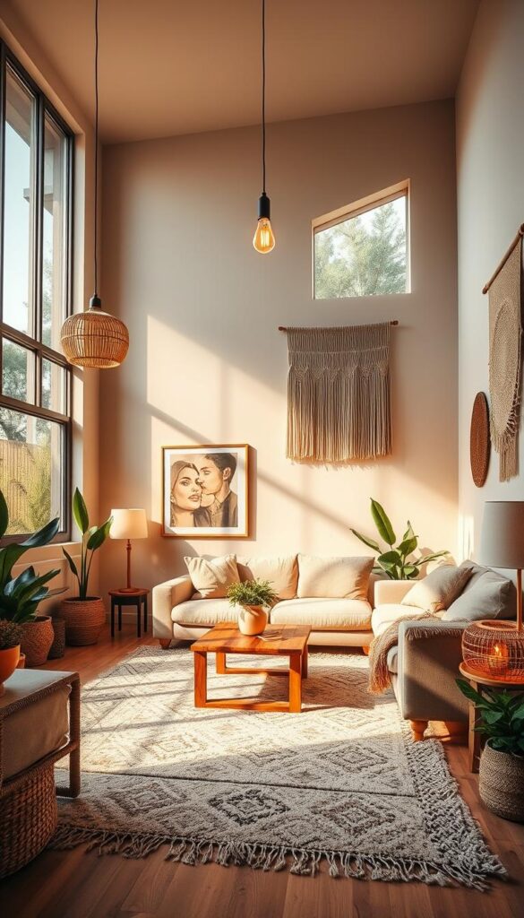 modern boho living room lighting modern boho living room lighting