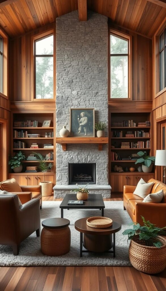 modern rustic living room modern rustic living room