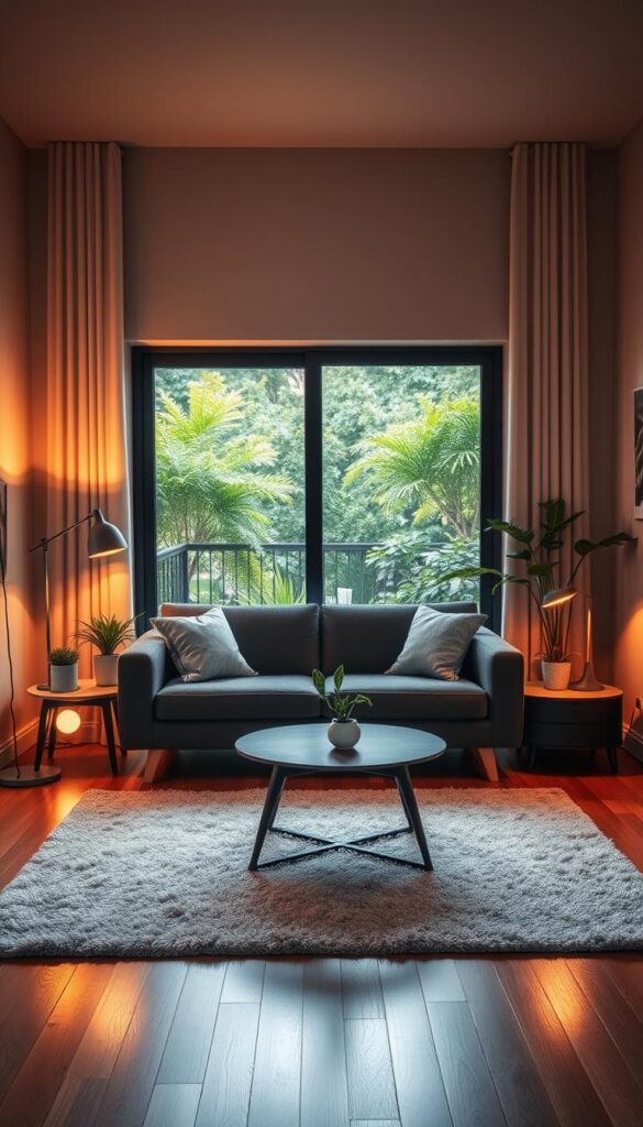 small space living room with dark grey couch small space living room with dark grey couch