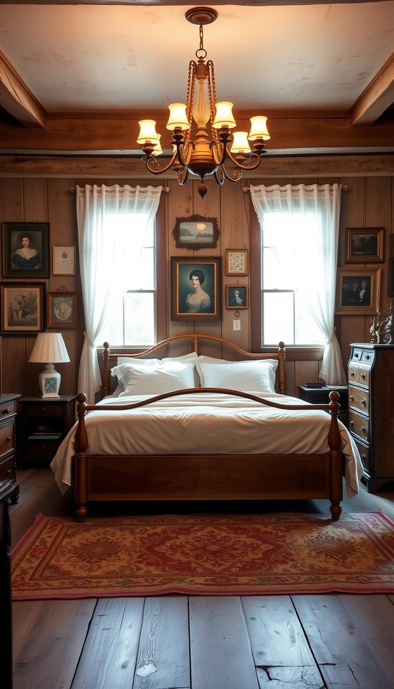 vintage farmhouse bedroom