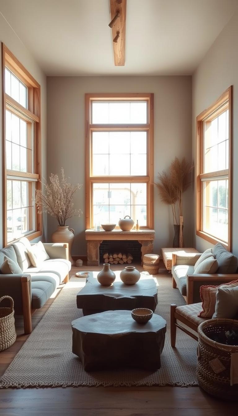 wabi sabi living room