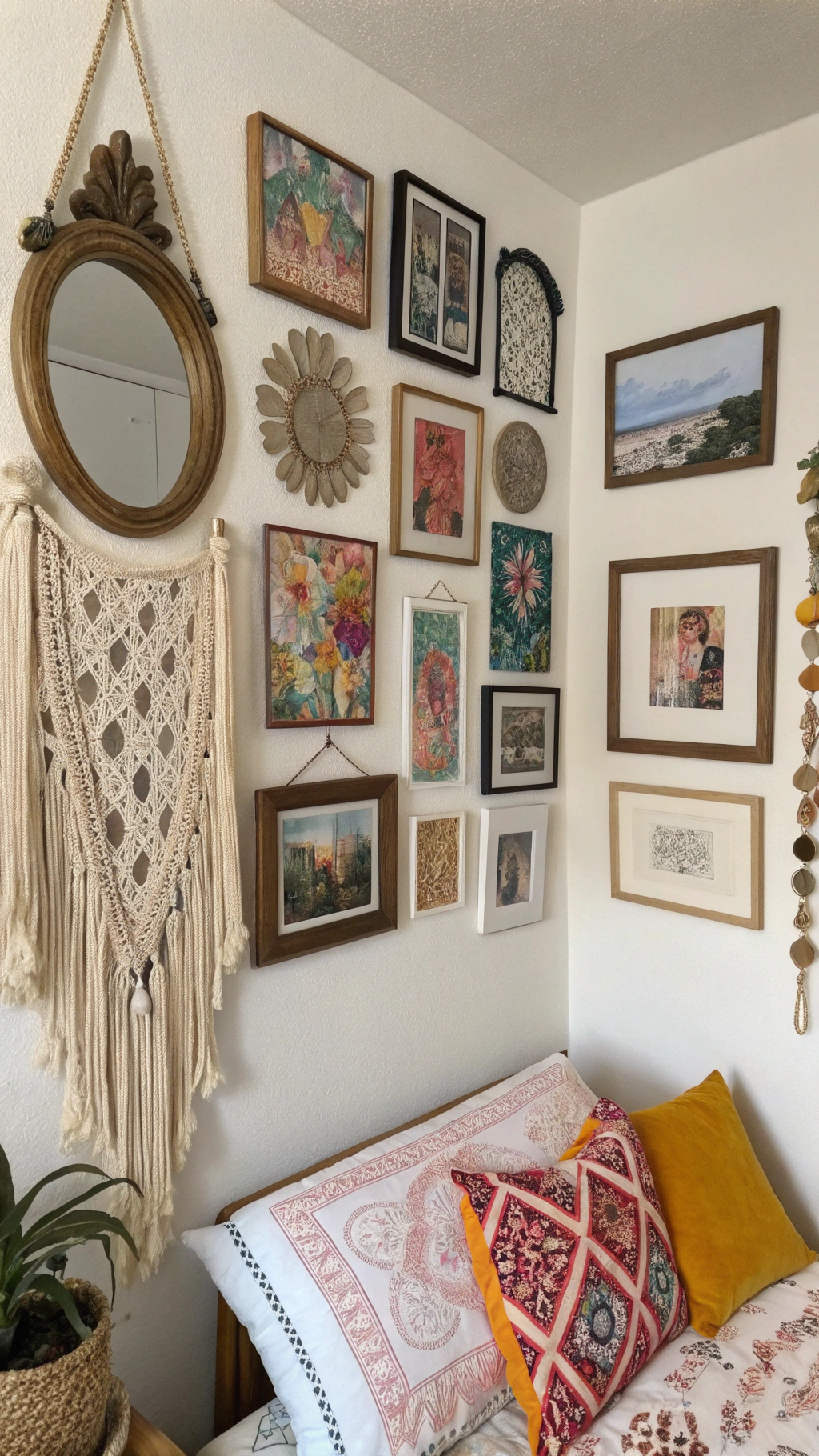 4. Build an Eclectic Gallery Wall for Personality