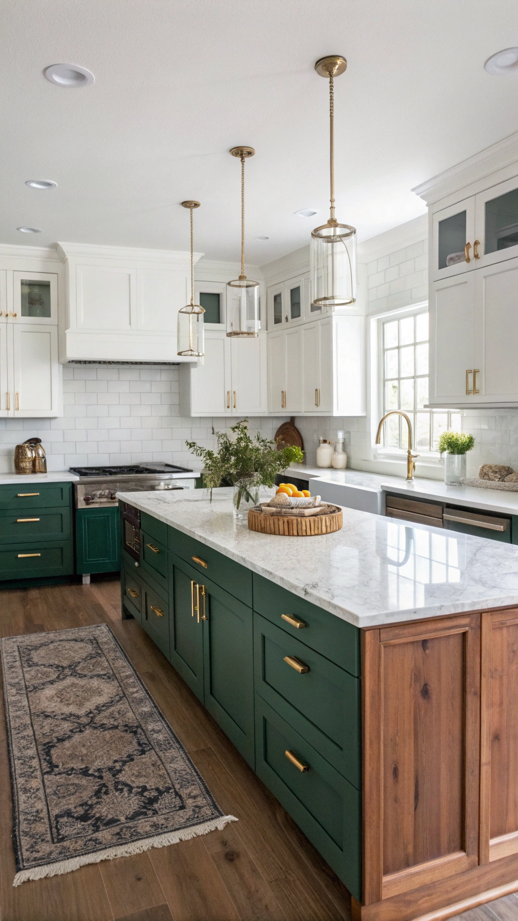 3. Two-Tone Cabinets: The Secret to a Dynamic Kitchen Layout