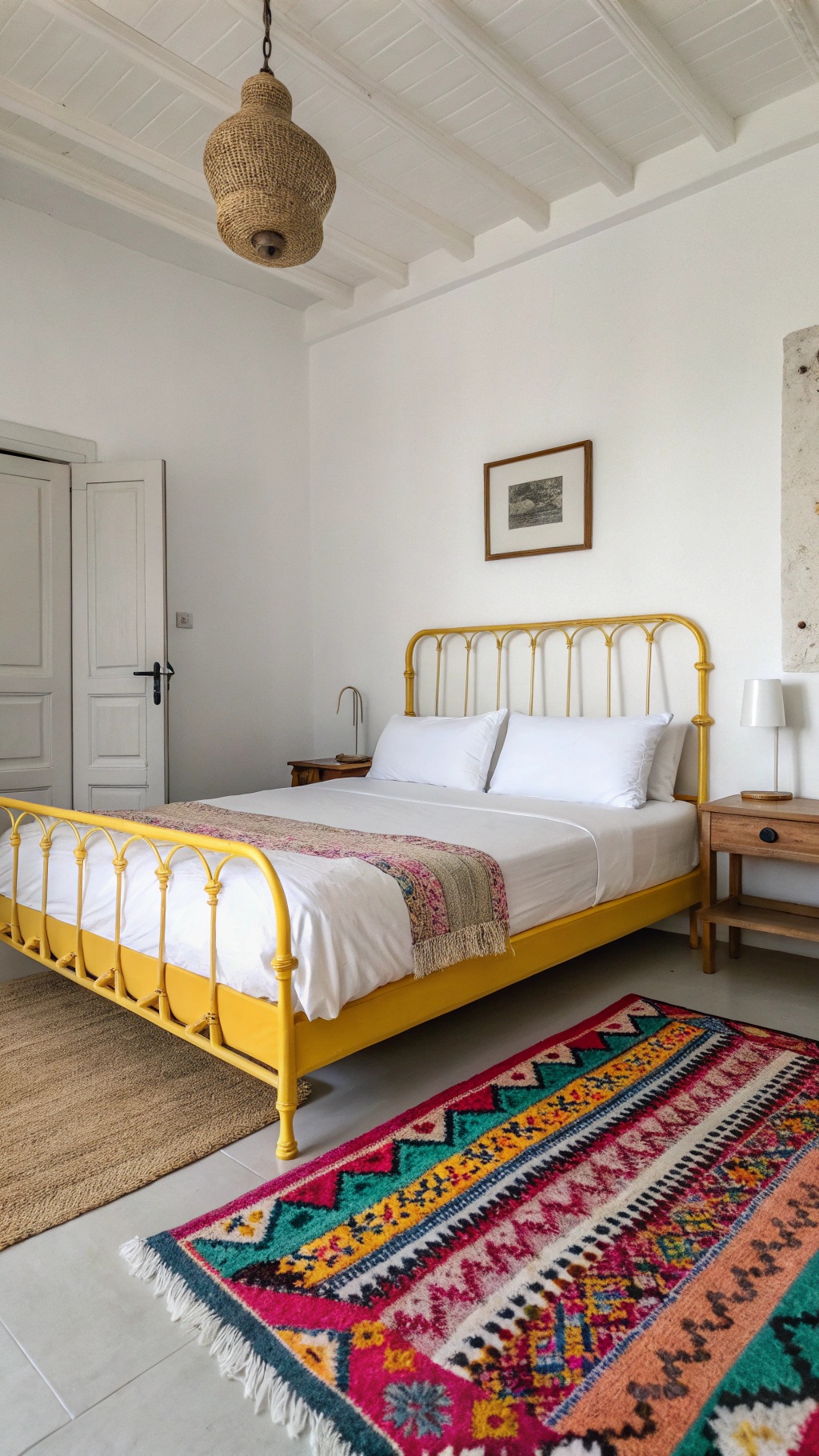 10. Create a Cheerful Bedroom with Yellow and White