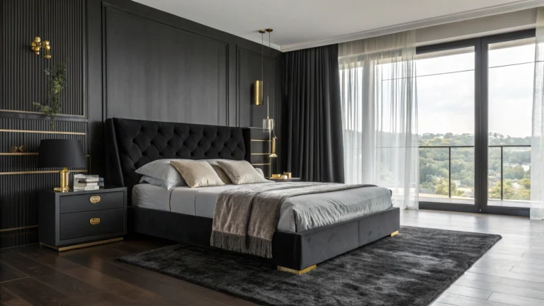 black bedroom