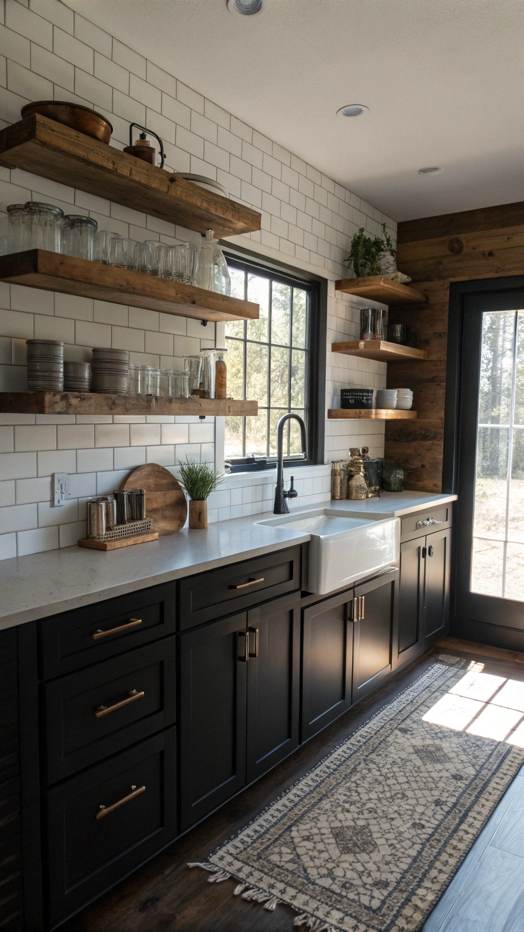 modern farmhouse kitchens black: Designing a Kitchen With Black Cabinets for a Bold Statement