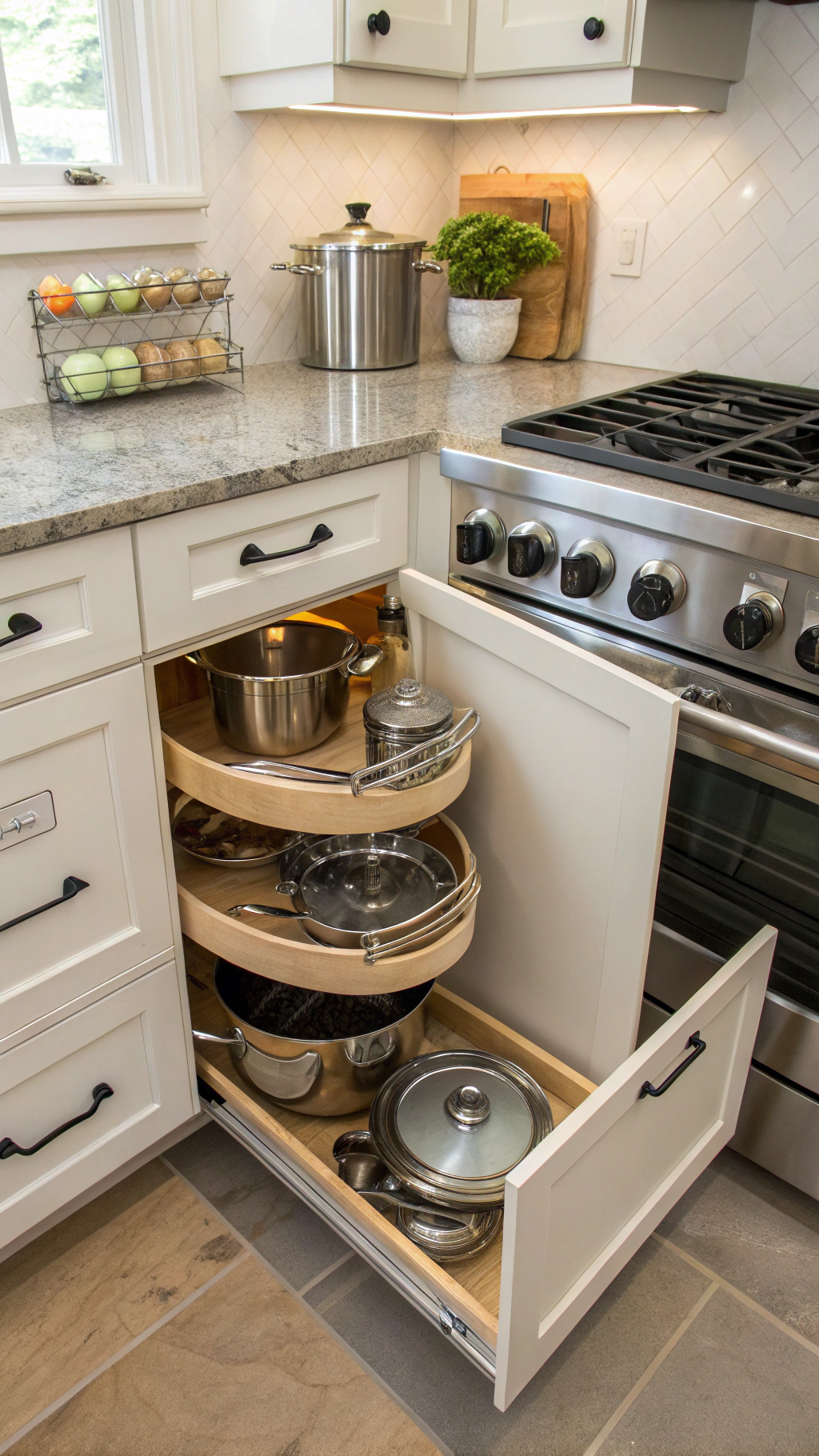 4. Hidden Gems: Clever Cabinet Design for Awkward Spaces