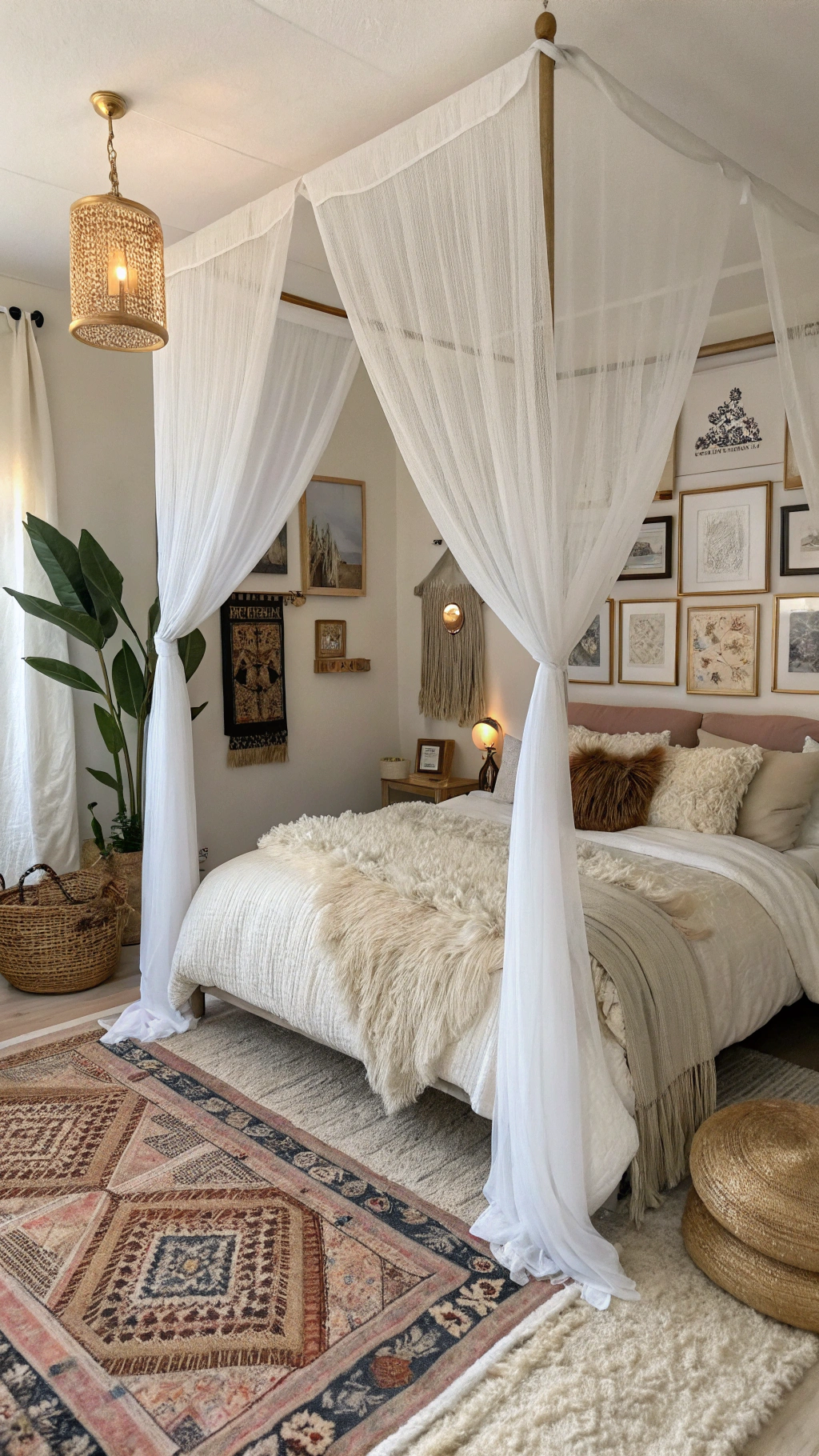 2. Create a Luxury Boho Bedroom with Textured Layers