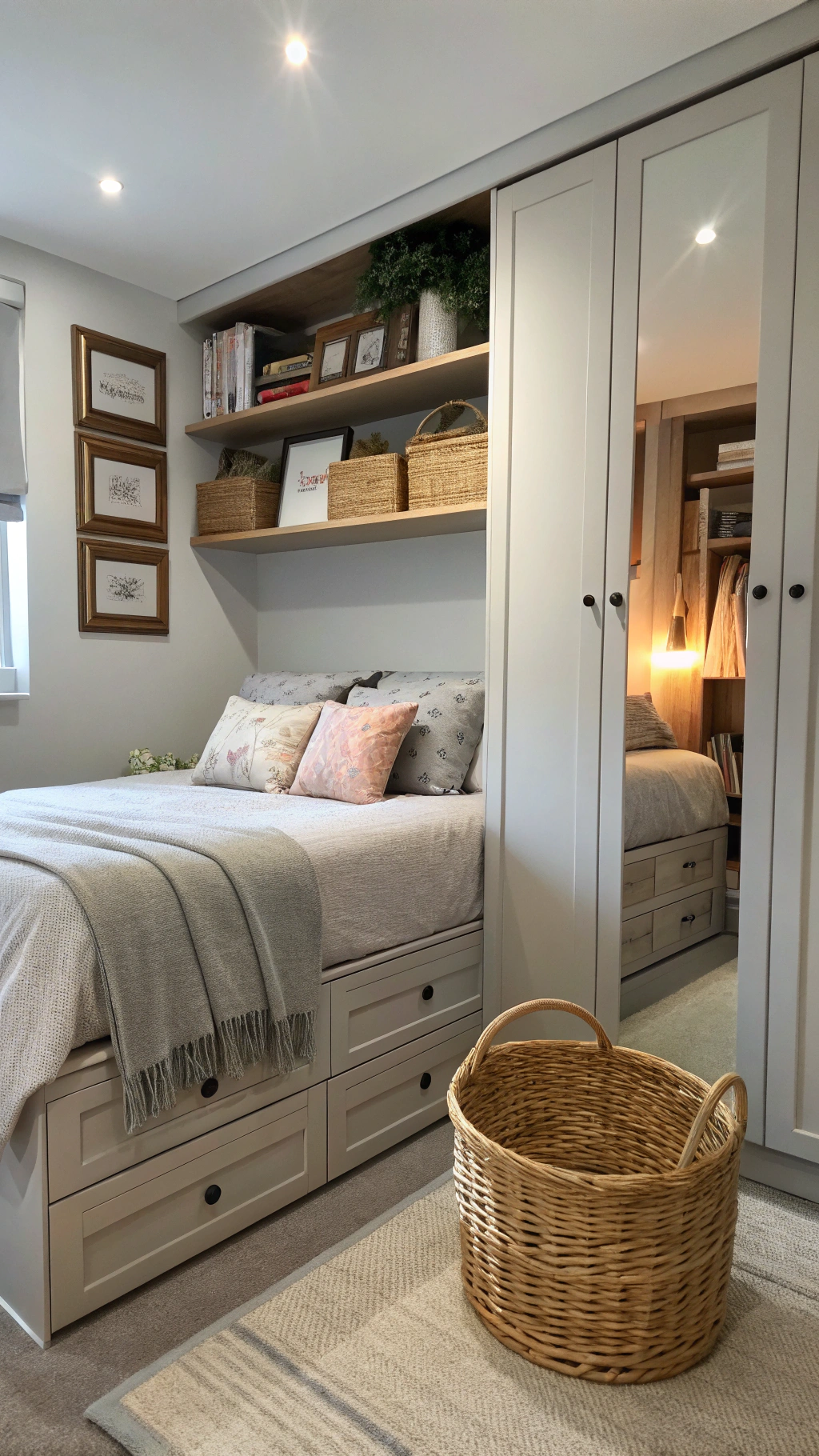 6. Elegant Bedroom Storage: Hide the Clutter in Style
