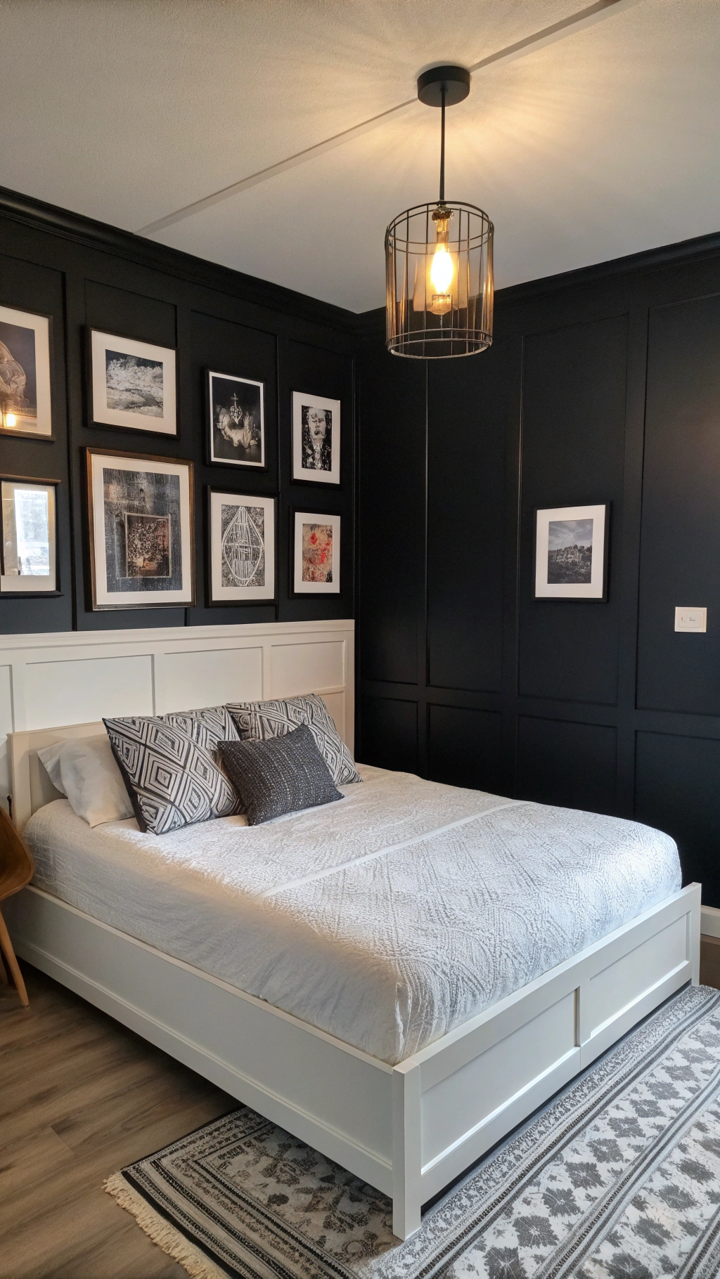 3. Black Walls Bedroom: Moody and Magnificent