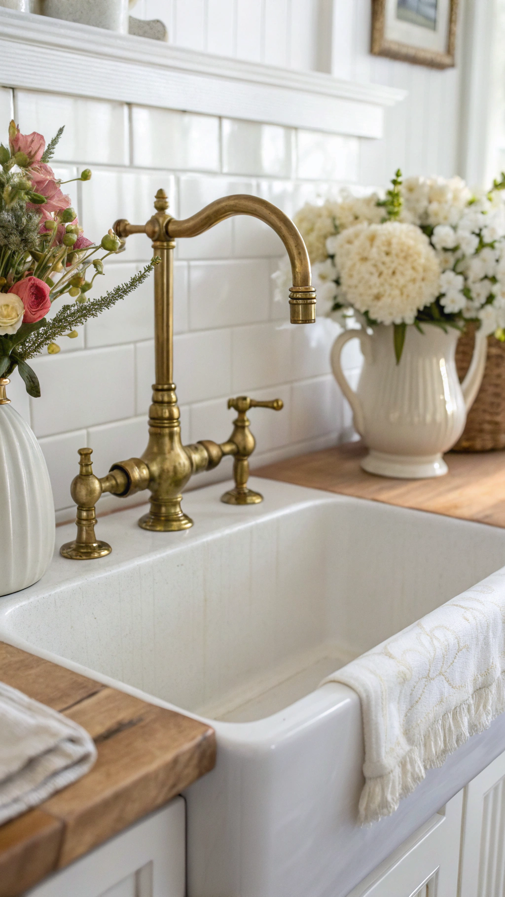 white french country kitchen: Choosing the Perfect French Country Kitchen Sink Faucets