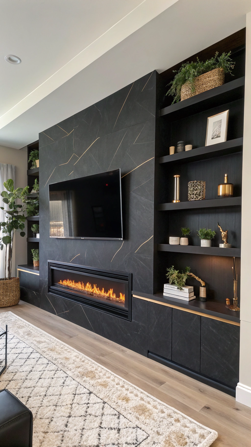 Modern Fireplace TV Wall Ideas for a Sleek, Contemporary Look