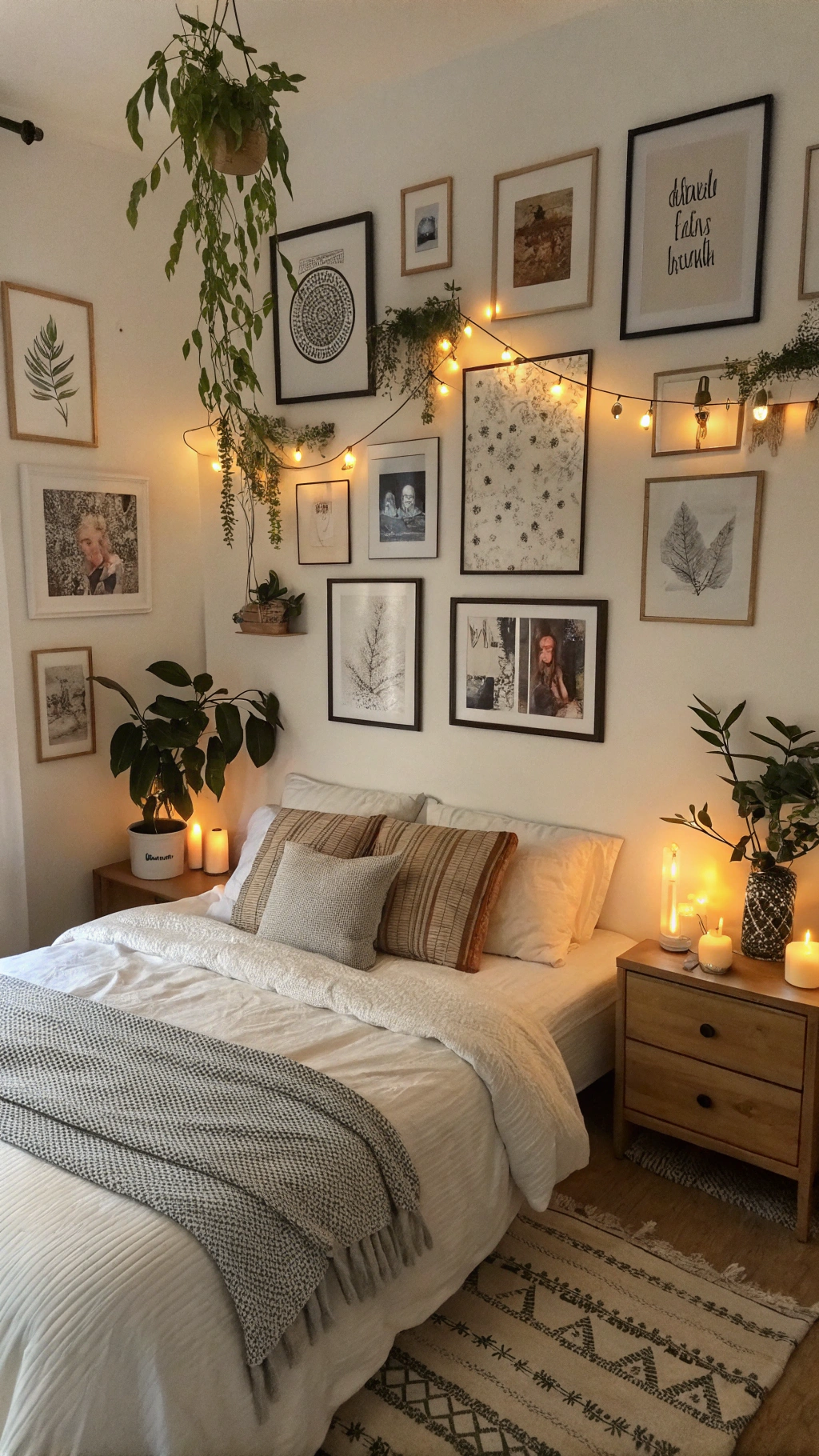9. Personalize Your Warm Bedroom with Art and Accessories