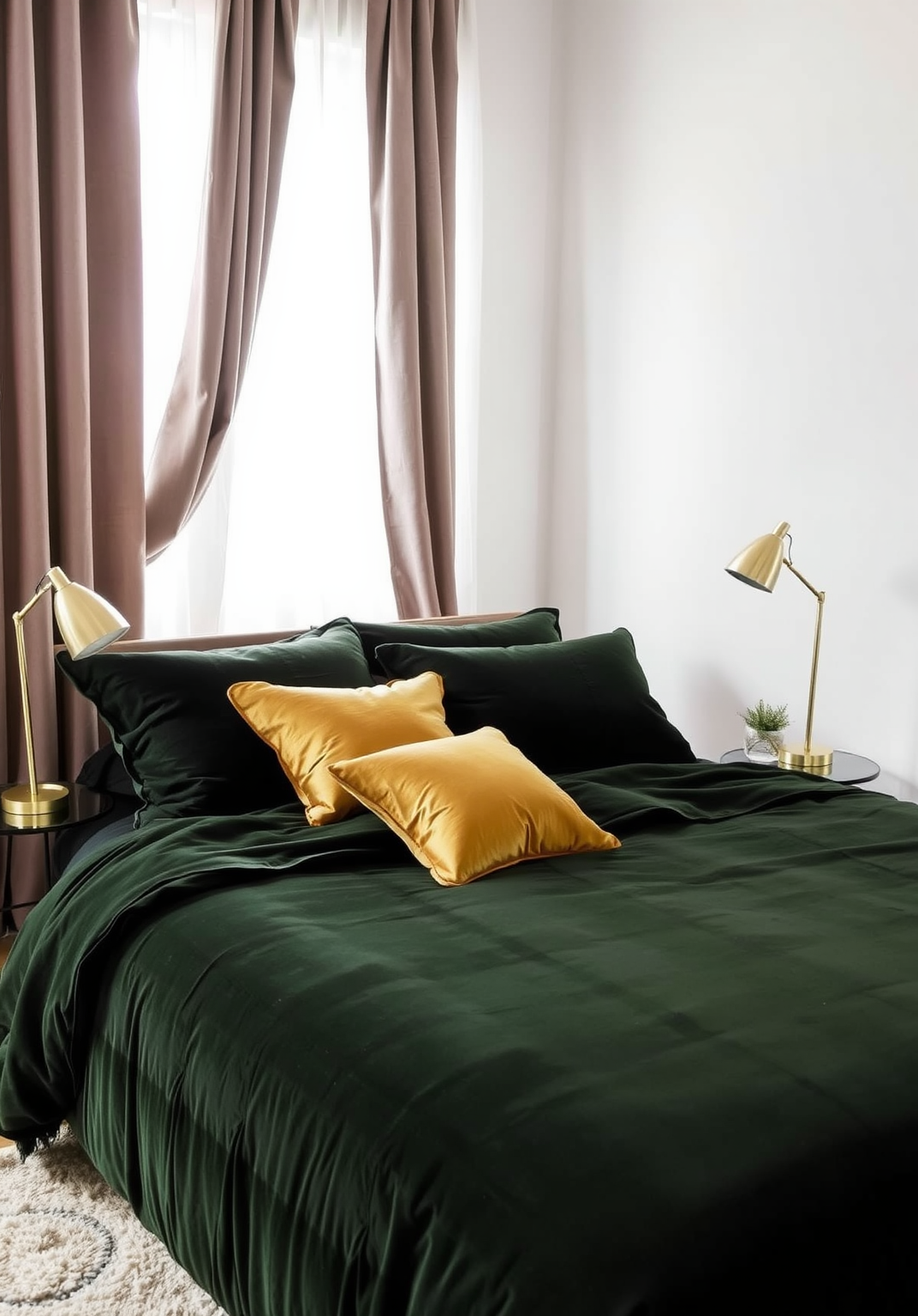 Dark Green Bedroom