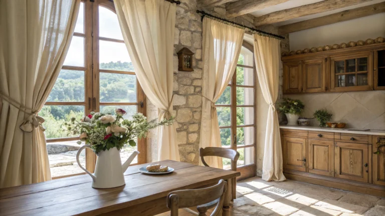 French Country Kitchen Curtains: Easy Window Treatments