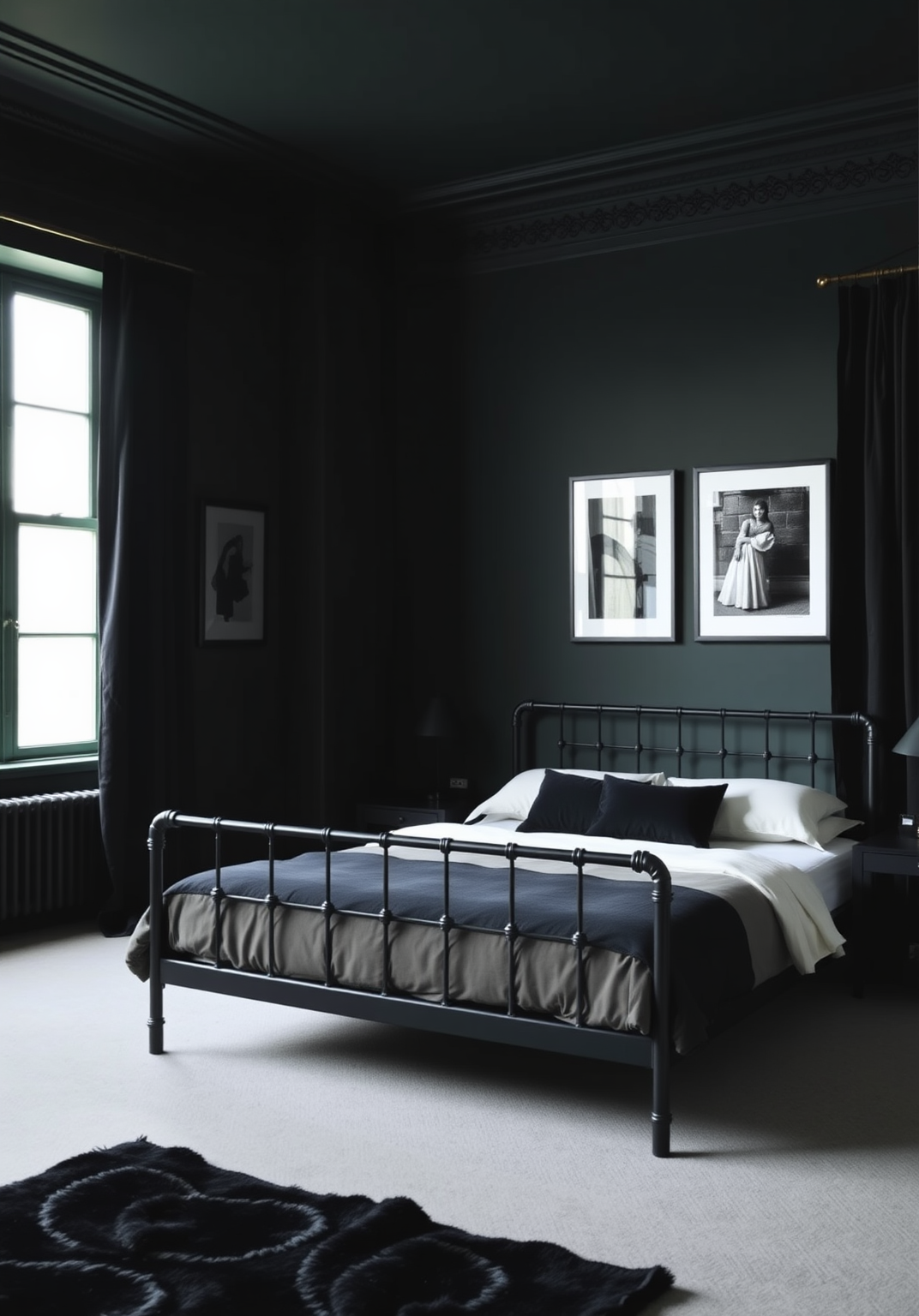 9. Dark Green and Black Drama