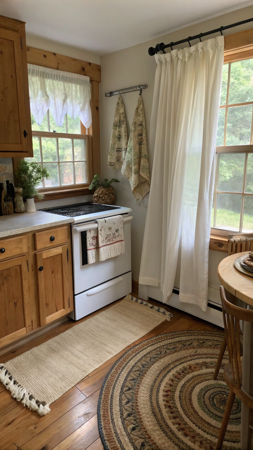 Cozy Textiles and Accents for Small Farmhouse Kitchen Decor