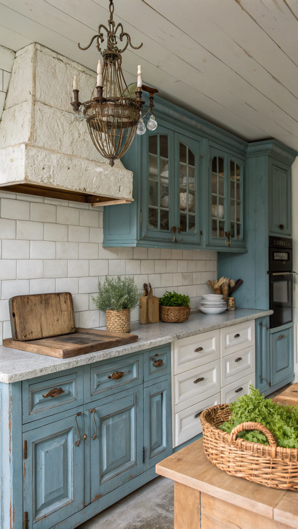 Why Blue French Country Kitchens Are Timeless