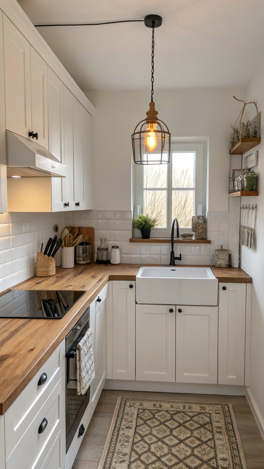 small farmhouse kitchen decor: Minimal Farmhouse Kitchen Design Tips