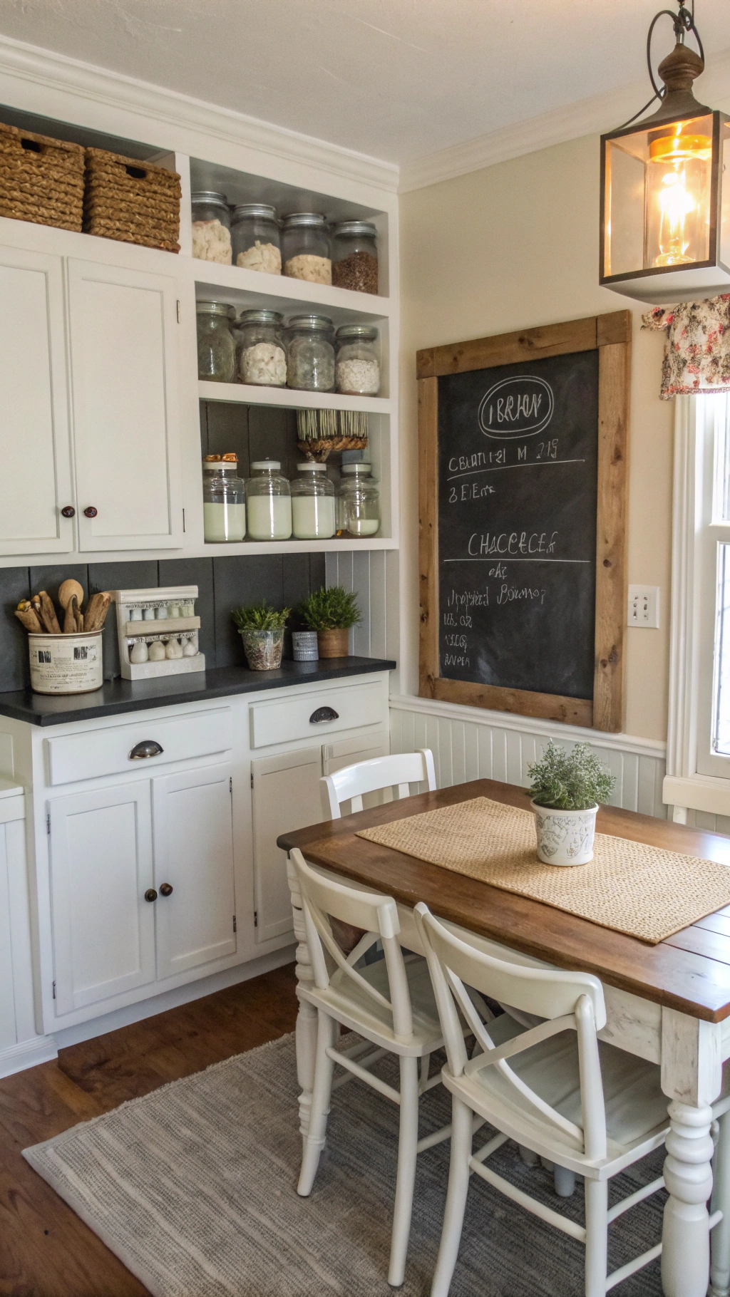small farmhouse kitchen decor: Rustic Kitchen Remodel On A Budget for Small Farmhouse Kitchens