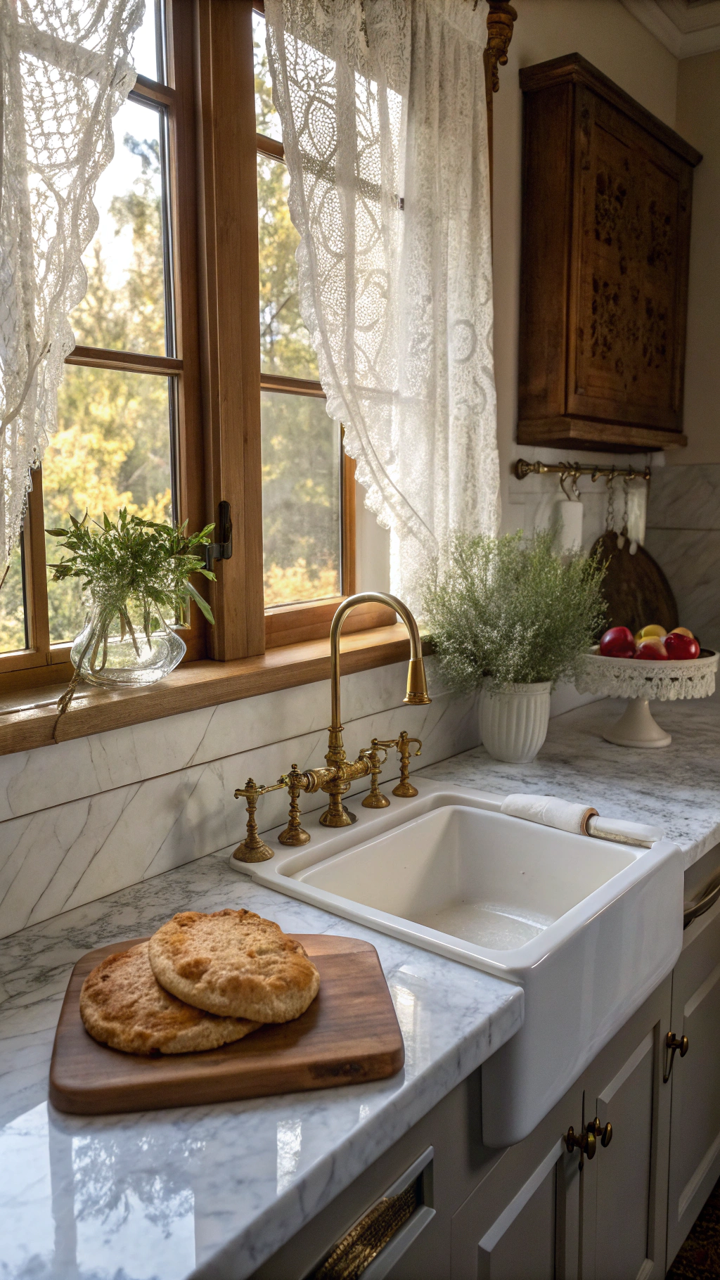 3. Marble Countertops Kitchen: Timeless Elegance