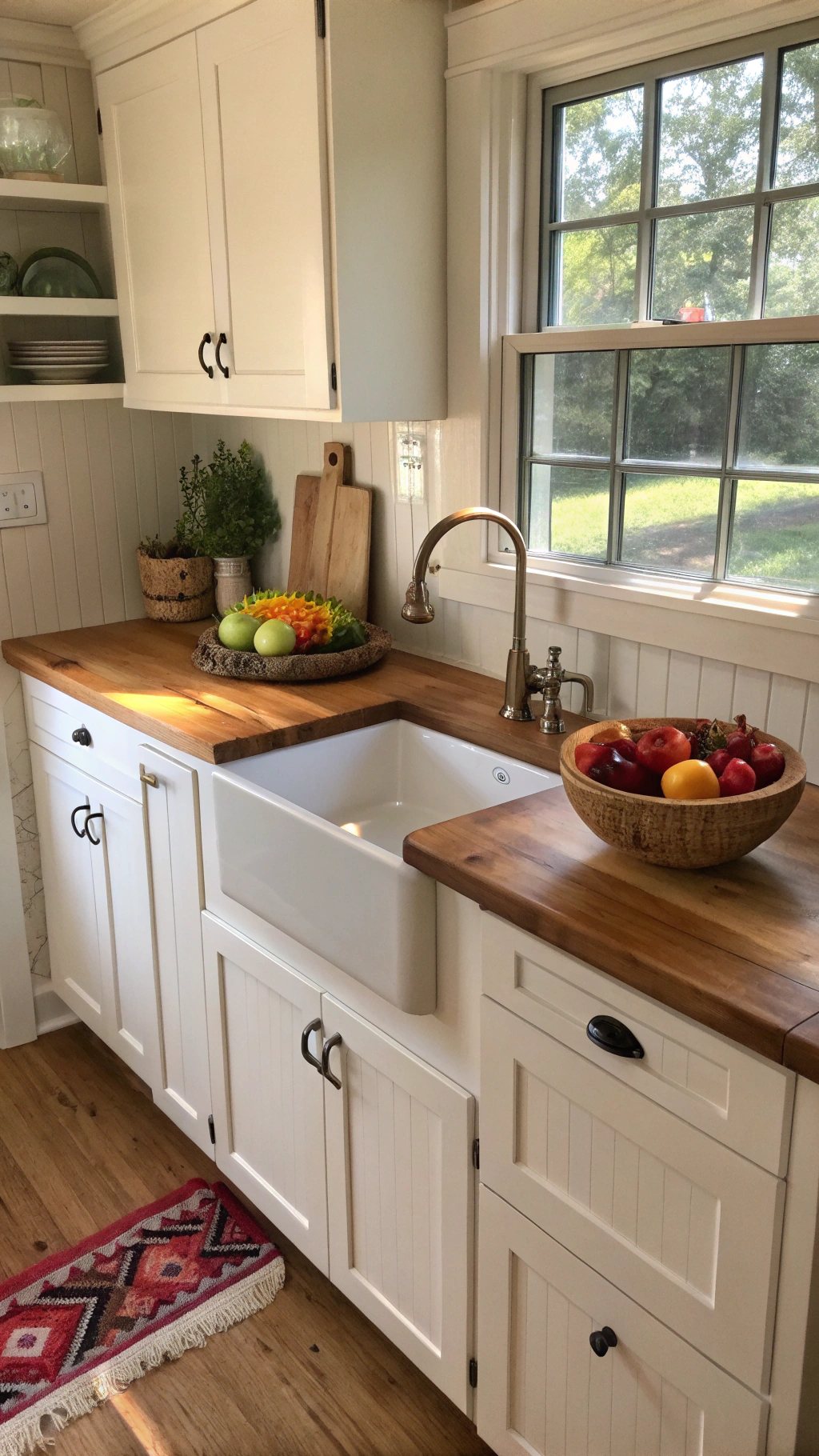 3. Rustic Kitchen Remodel On A Budget: DIY Butcher Block Countertops