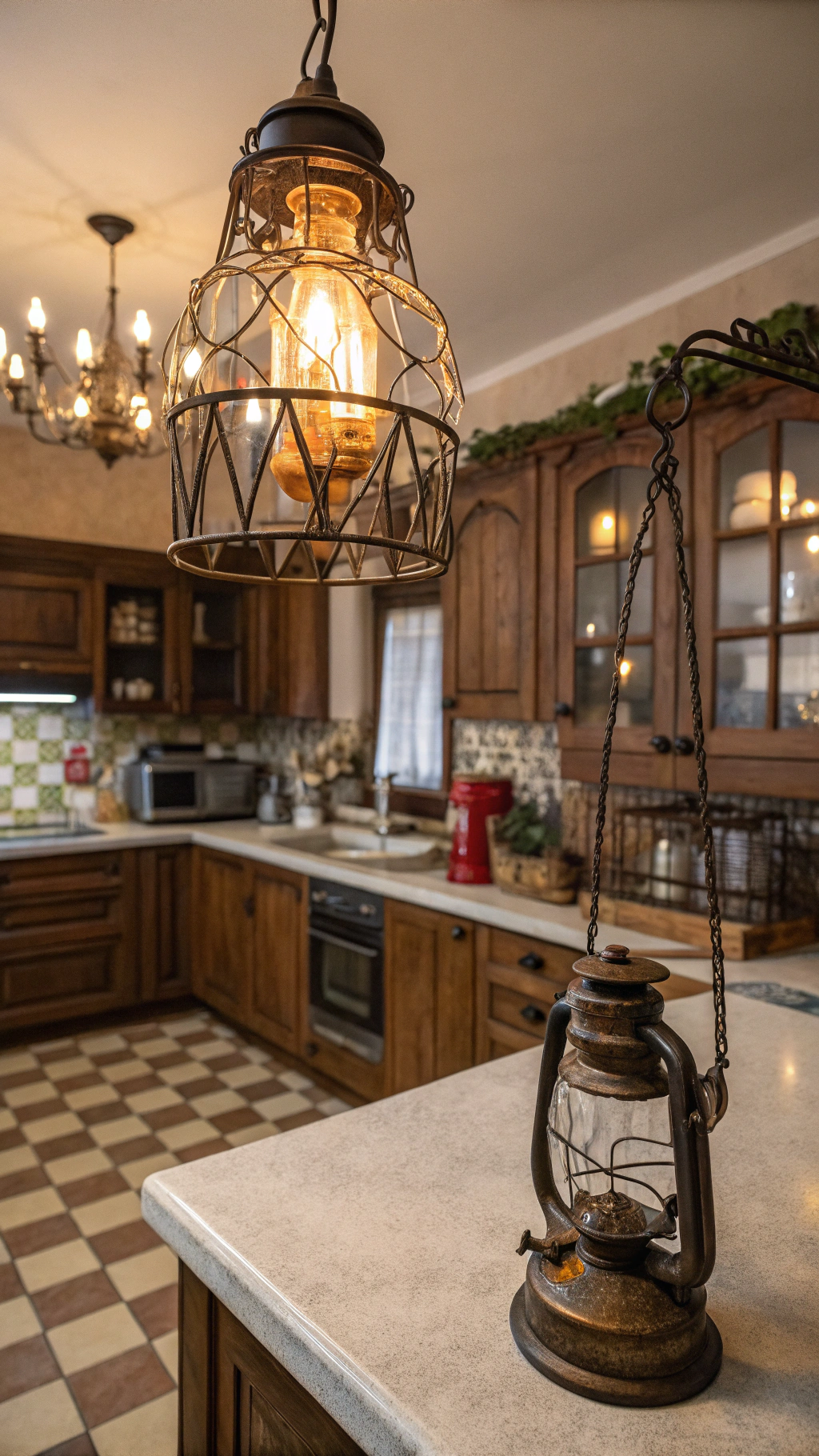8. Vintage Lighting: Setting the Mood