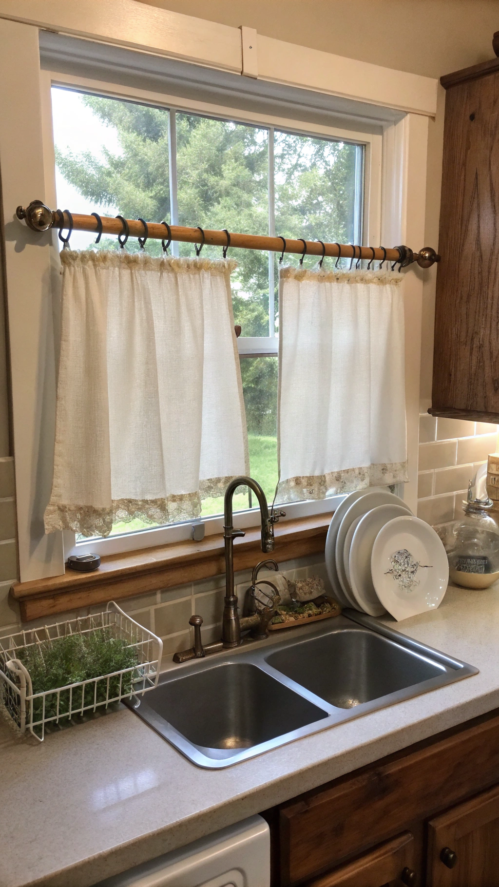 Stylish Kitchen Curtains for Above the Sink