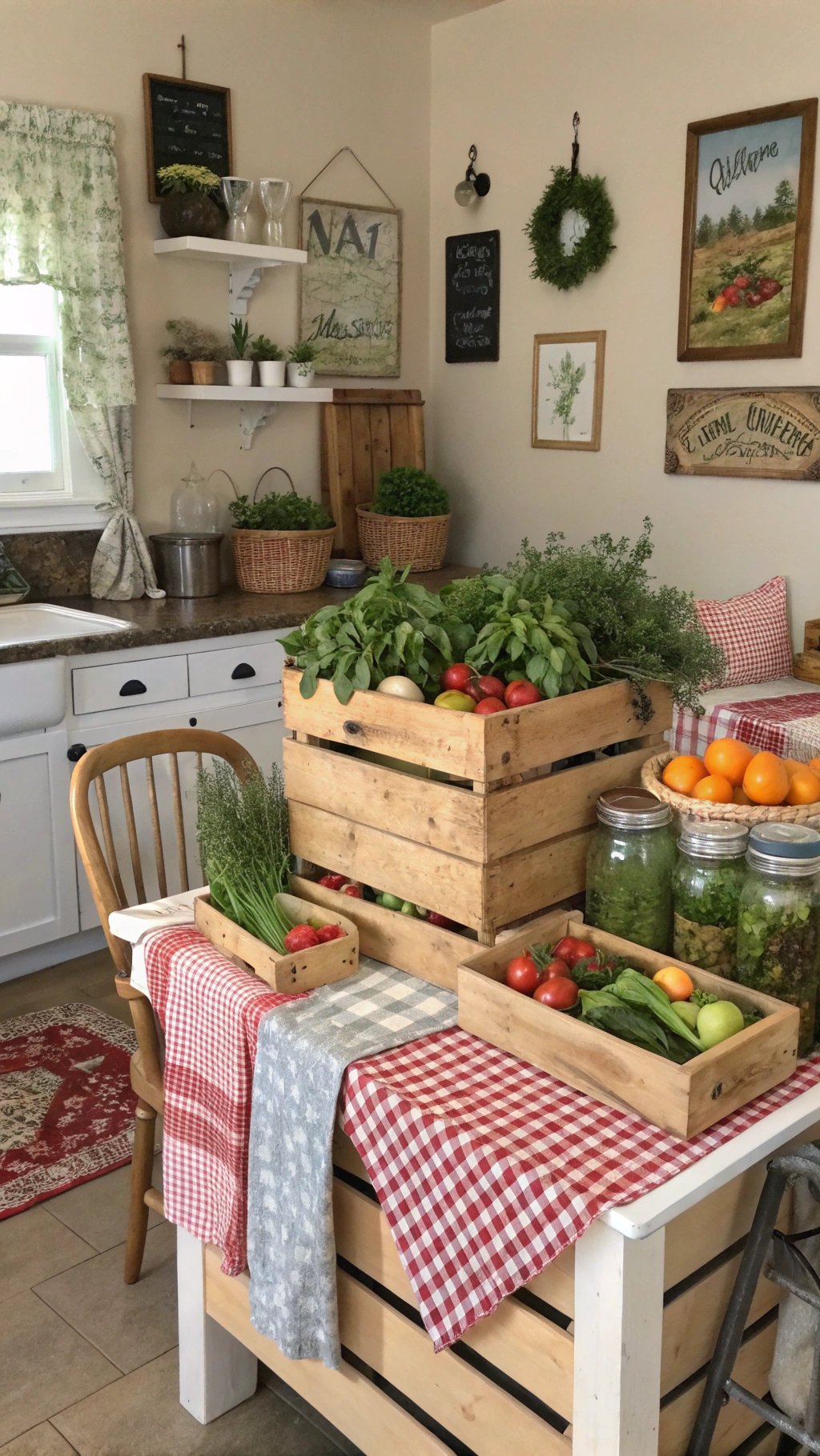 small farmhouse kitchen on a budget: Decorating a Cheap Kitchen with Farmhouse Charm