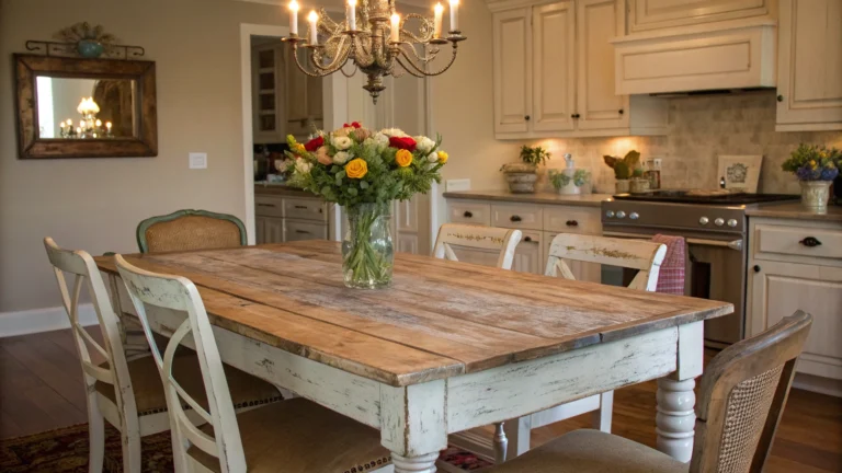 French Country Kitchen Table: Perfect For Your Farmhouse Kitchen