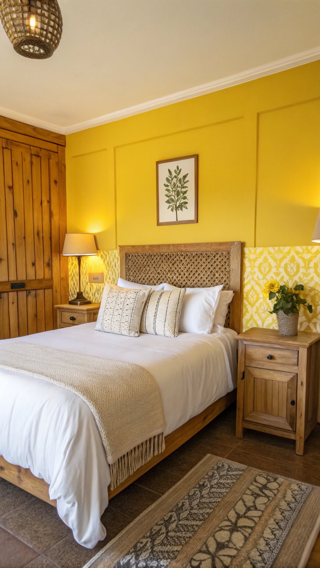 10. Add a Yellow Accent Wall