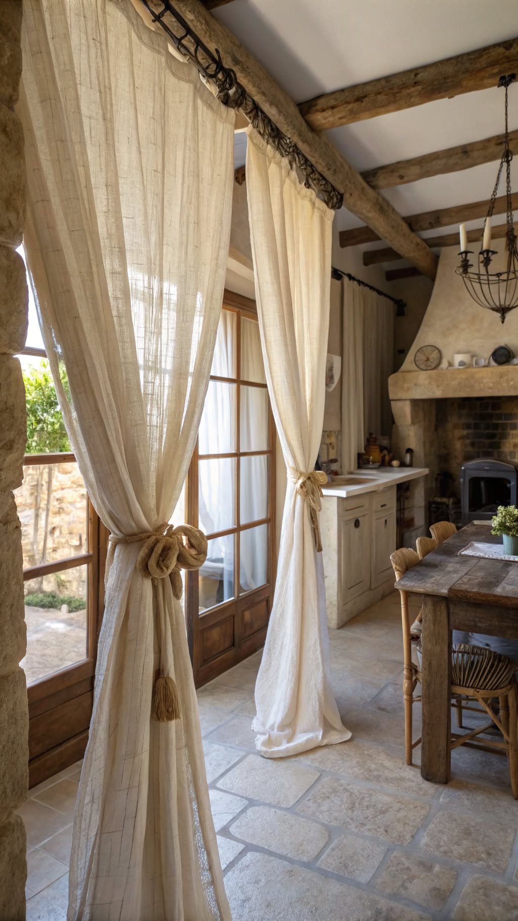 10. Linen Sheer Curtains for Soft Elegance